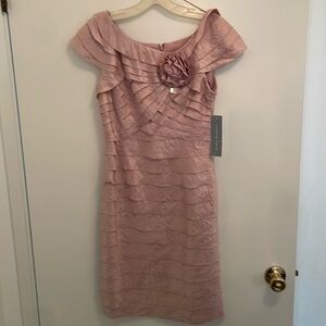 London times blush pink formal dress